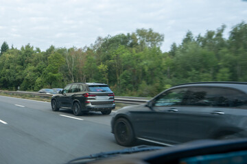 Fototapeta premium car on road motorway