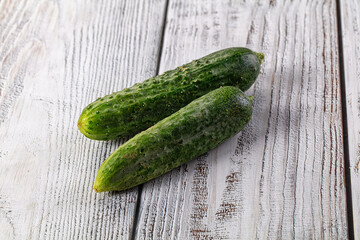 Raw fresh ripe green cucucmbers