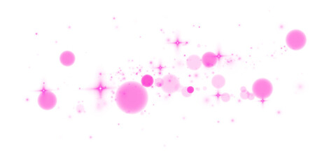 Pink Transparent Bokeh Light Background with Soft Blur and Holiday Sparkle for Elegant Abstract Design