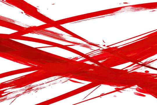 Abstract red lines intersecting on a black background