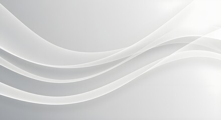 P&oacute;ster de fondo gris abstracto con ondas din&aacute;micas.