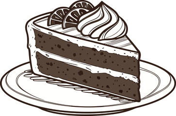 Dessert and Sweets Illustration. Delicious Sweet Dessert Artwork. Tasty Dessert Food Drawing. Colorful Sweet Dessert Design. Classic Dessert and Sweets Artwork. Hand Drawn Dessert Illustration Bakery