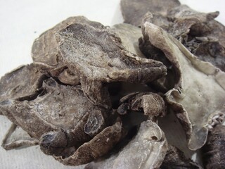 Aconitum carmichaelii, called Buja in Korea, dried lateral root used in herbal medicine to warm the body, strengthen yang, relieve pain, improve digestion, and support heart health,