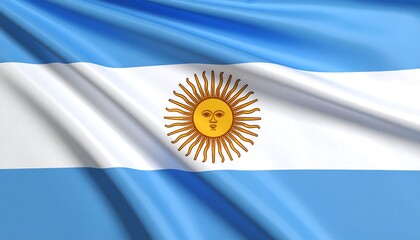Argentinian flag waving