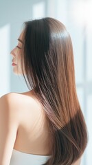 Fototapeta premium 髪が美しい美女のポートレート