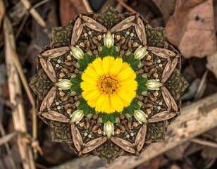 Nature Mandala Floral Design