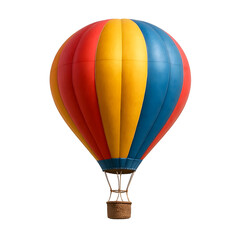 Fototapeta premium Colorful Hot Air Balloon Isolated on White Background