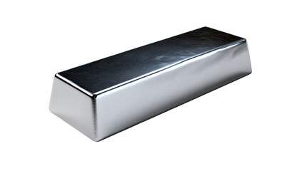 3D rendered silver ingot