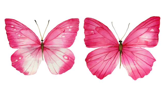 Two pink butterflies