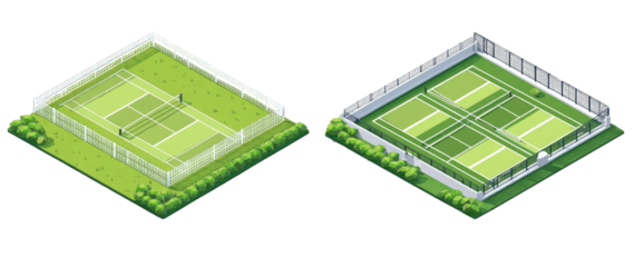 Isometric Tennis Courts