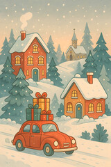 Fototapeta premium grandma's christmas card templates