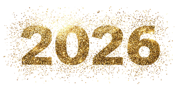 Golden glitter numbers 2023