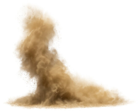 Dust cloud transparent background