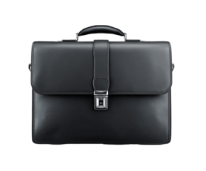 Black leather briefcase (1)