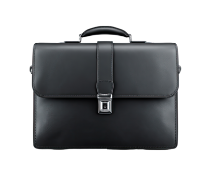 Black leather briefcase (1)