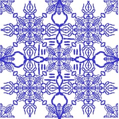 vector seamless pattern with snowflakes