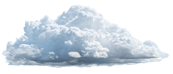 A large cumulus cloud against a dark background