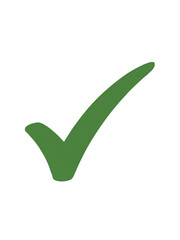 Green Check Mark Symbol Isolated on Black checkmark