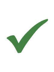 Green Check Mark Symbol Isolated on Black checkmark