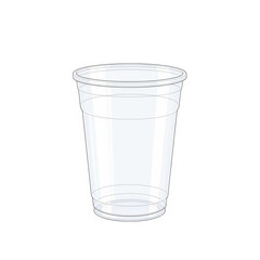 empty glass isolated on white