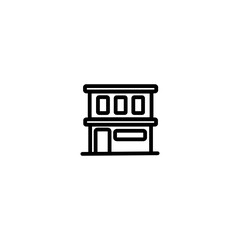 house building icons with various shapes
