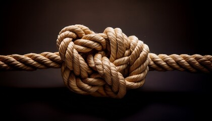 a bunch of ropes are twisted together in a knot