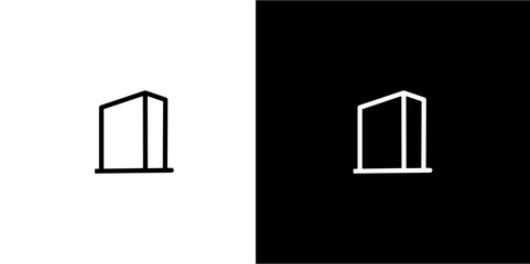 house building icons with various shapes