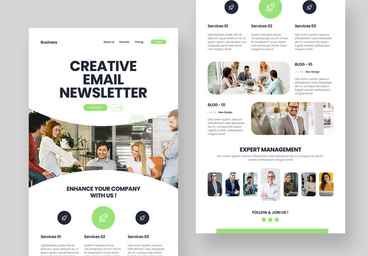 Creative Business Email Newsletter Template