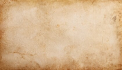 Obraz premium vintage paper texture with worn areas and soft stains creating an aged parchment effect in warm beige and yellow tones