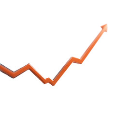 Upward trend graphic