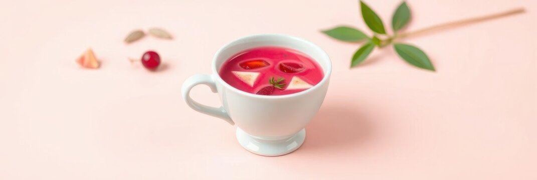 Vibrant Rosol in Elegant Porcelain