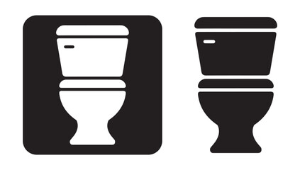 Toilet signs vector. Flush toilet icon. Illustration eps 10