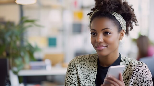 Woman talking on the phone. Woman talking to man on phone in a realistic video. A colleague collaborating in a field of depth at work. A woman conversing on the phone lifestyle.