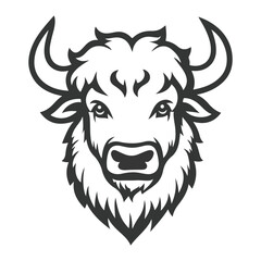  vector illustration bison head