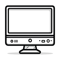  vector illustration computer monitor