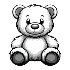 Obraz premium teddy bear vector illustration