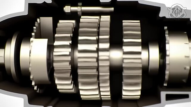 Automotive Gearbox Internal Mechanism Animation Mechanical Engineering