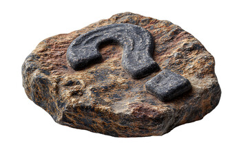 Fototapeta premium Stone Question Mark Enigma Mystery Rock Riddle Intrigue