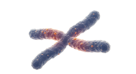 Decoding life s blueprint Chromosome under study revealing secrets of human biology against a black