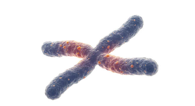 Decoding life s blueprint Chromosome under study revealing secrets of human biology against a black