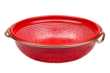 Red Colander Kitchen Utensil Cooking Tool