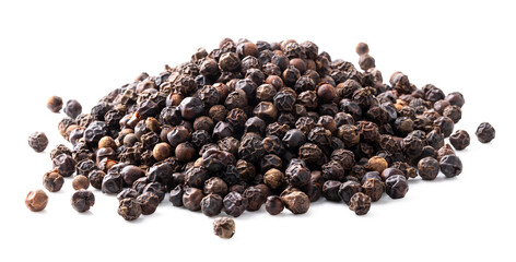 Black pepper isolated on a transparent background