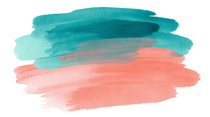 Naklejka premium isolated transparent Abstract Watercolor Brush Strokes for Graphic Designers on White Background PNG die-cut for advertising,