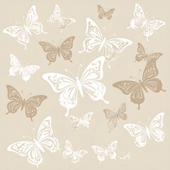 Butterfly pattern background