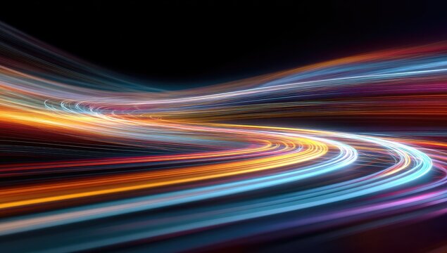 Abstract swirling light trails (3)