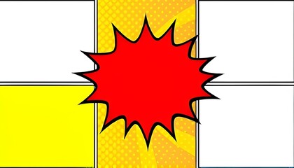 Comic Panels Pop art comic book style frames
