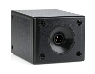 Fototapeta premium Black audio box with speaker