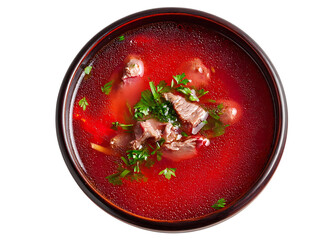 Duck Blood Soup in the middle isolatrd Rich Flavor Warm Comfort Bowl