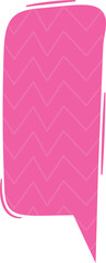 Pink dialog bubble vector illustration