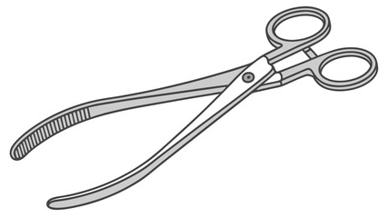 vector illustration of a man with pliers